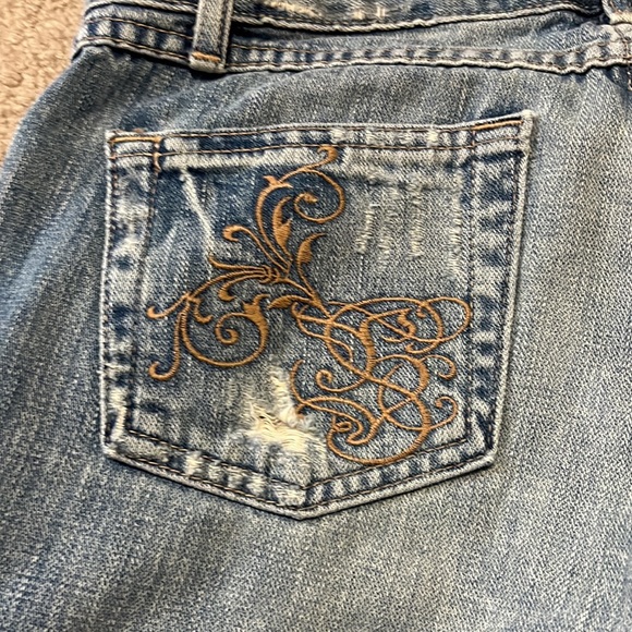 BKE Denim Distressed Jeans Size 27 - Picture 3 of 5